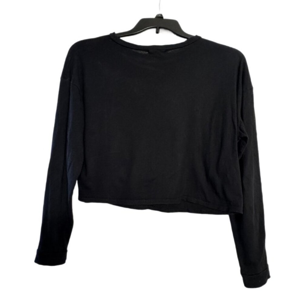 💥🚀💥 Local Lab Skeleton Skate Graphic Crop Top Size L Long Sleeve Skater Style - Picture 3 of 3